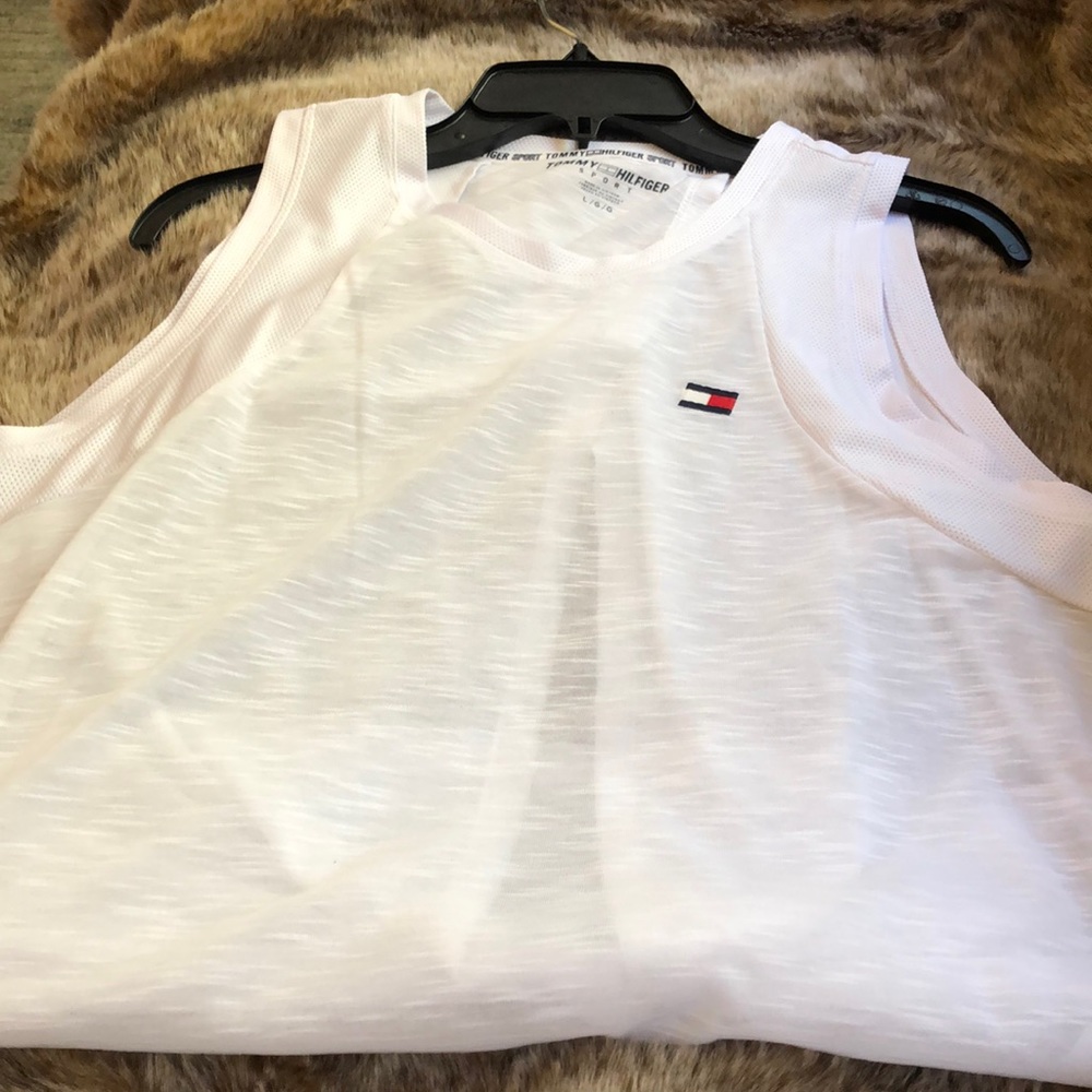 Tommy Hilfiger sport white tank top